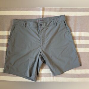 RHONE Light Grey Performance Shorts 34w/8” inseam